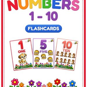 Number Flashcards with number words
